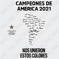 Campeones De America 2021 (Official Argentina 2021 Home Special Edition Printing)
